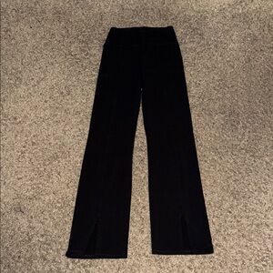 🖤HOLLISTER ULTRA HIGH-RISE BLACK FRONT-SLIT LEGGINGS SIZE S LONG🖤
